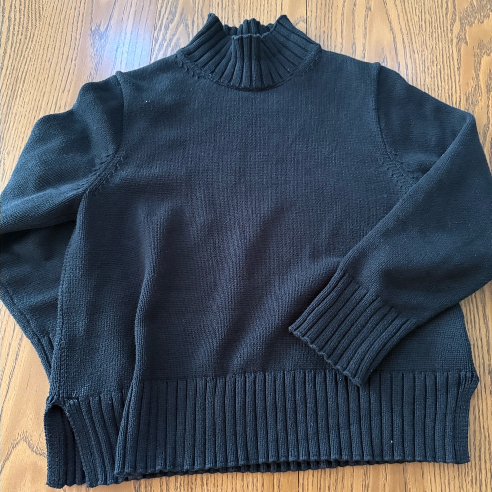 J. Crew Black Turtleneck Sweater